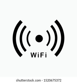 Wi fi Icon. Internet Connection Symbol. Applied for Design, Presentation, Website or Apps Elements - Vector.