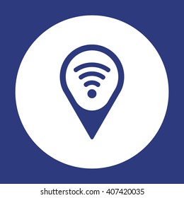 Wi fi  icon,  isolated. Flat  design.