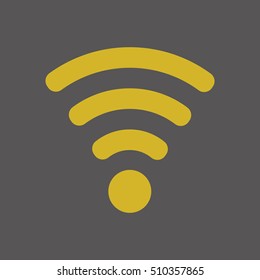 Wi fi    icon,  isolated. Flat  design.