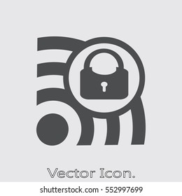 wi fi icon isolated sign symbol and flat style for app, web and digital design. Vector illustration.