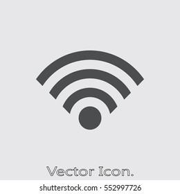 wi fi icon isolated sign symbol and flat style for app, web and digital design. Vector illustration.