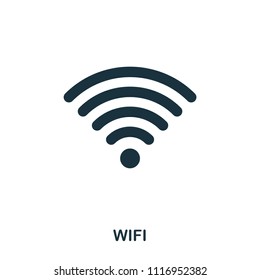 Wi Fi icon. Line style icon design. UI. Illustration of wi fi icon. Pictogram isolated on white. Ready to use in web design, apps, software, print.