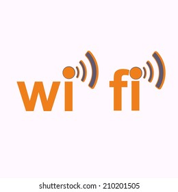 Wi fi icon over the white - vector illustration