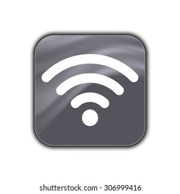 wi fi icon - vector button