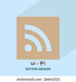 Wi - Fi icon. Vector design.