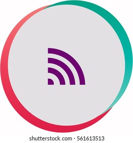 Wi fi  icon. Vector design.