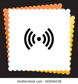 Wi fi  icon. Vector design. 