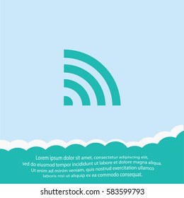 Wi fi  icon. Vector design.