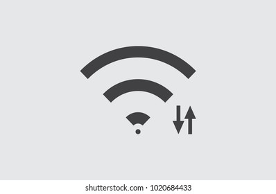 Wi fi  icon, vector illustration