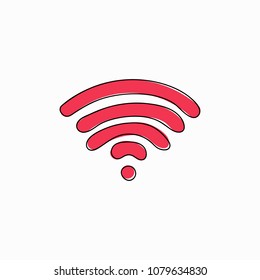 Wi Fi icon vector illustration on white background