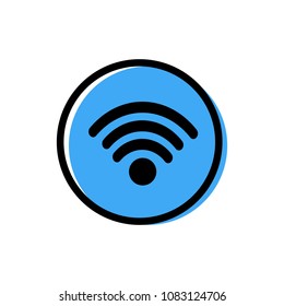 Wi Fi icon vector illustration on white background