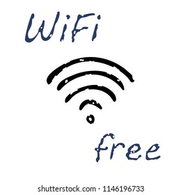 Wi Fi icon vector illustration on white background
