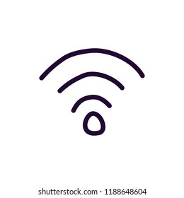 Wi Fi icon vector illustration on white background. Eps10