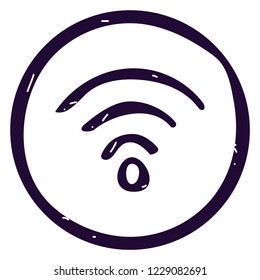 Wi Fi icon vector illustration on white background. Eps10