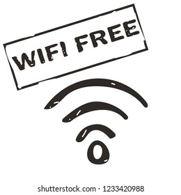 Wi Fi icon vector illustration on white background. Eps10