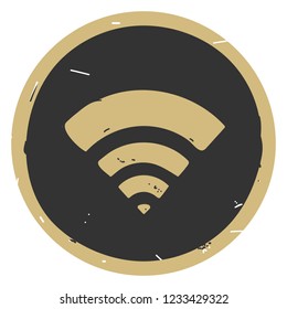 Wi Fi icon vector illustration on gray background. Eps10