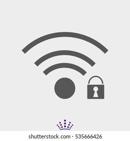 Wi fi, icon, vector illustration EPS 10