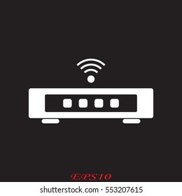 Wi fi, icon, vector illustration eps10