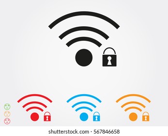 Wi fi, icon, vector illustration eps10