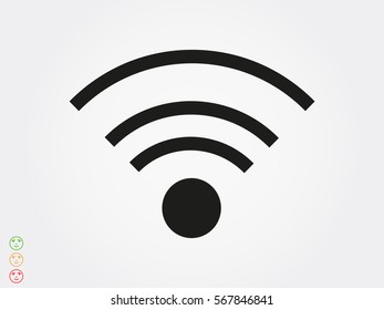 Wi fi, icon, vector illustration eps10