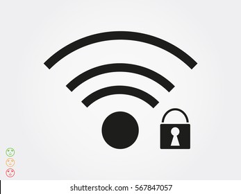 Wi fi, icon, vector illustration eps10