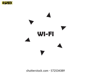 Wi fi, icon, vector illustration eps10