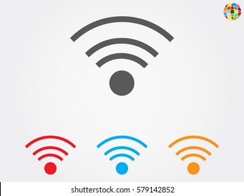 Wi fi, icon, vector illustration eps10