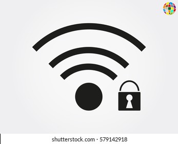 Wi fi, icon, vector illustration eps10