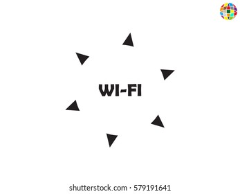 Wi fi, icon, vector illustration eps10