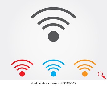 Wi fi, icon, vector illustration eps10
