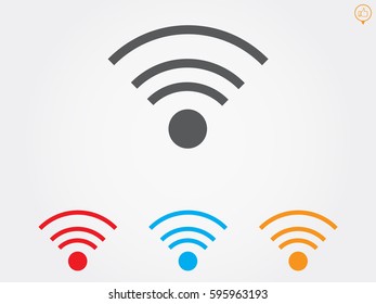Wi fi, icon, vector illustration eps10