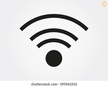 Wi fi, icon, vector illustration eps10