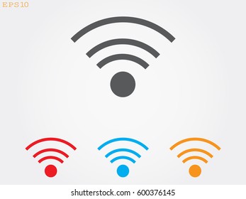 Wi fi, icon, vector illustration eps10