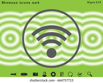 Wi fi, icon, vector illustration eps10