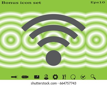 Wi fi, icon, vector illustration eps10