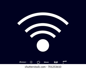 Wi fi, icon, vector illustration eps10