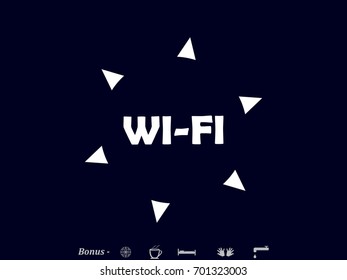 Wi fi, icon, vector illustration eps10