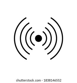 WI-FI-Symbol, Vektorgrafik auf weißem Hintergrund