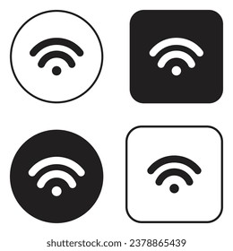 Wi Fi icon vector set. wireless illustration sign collection. signal symbol.