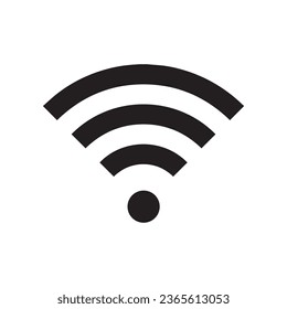Wi Fi icon vector. Wireless internet logo design. Wifi vector icon illustration isolated on white background