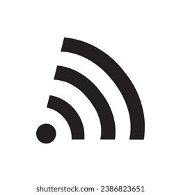 Wi Fi icon vector. Wireless internet logo design. Wifi vector icon illustration isolated on white background