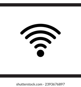 Wi Fi icon vector. Wireless internet logo design. Wifi vector icon illustration isolated on white background