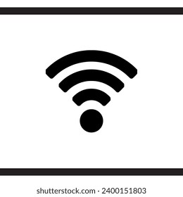 Wi Fi icon vector. Wireless internet logo design. Wifi vector icon illustration isolated on white background