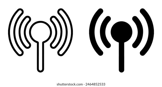 Wi Fi icon vector. Wireless internet logo design. Wifi vector icon illustration isolated on white background