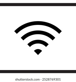 Wi-Fi-Symbolvektor. WLAN Logo Design. Wifi, Vektorgrafik einzeln auf weißem Hintergrund