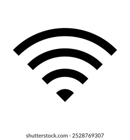 Wi-Fi-Symbolvektor. WLAN Logo Design. Wifi, Vektorgrafik einzeln auf weißem Hintergrund