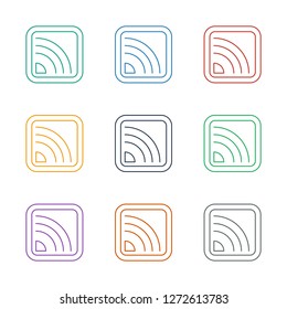 wi fi icon white background. Editable line wi fi icon from party. Trendy wi fi icon for web and mobile.