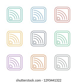 wi fi icon white background. Editable line wi fi icon from party. Trendy wi fi icon for web and mobile.