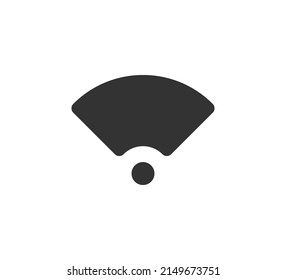 Wi Fi icon. Wifi signal icon. Wireless internet connection signal. Vector illustration isolated on white background.