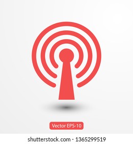 Wi Fi Icon, wireless Icon. Wi fi signal sign modern web icon. Wi Fi network icon. 